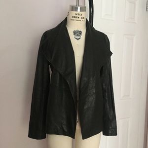 Eileen Fisher Lambskin Leather Jacket Size - XS